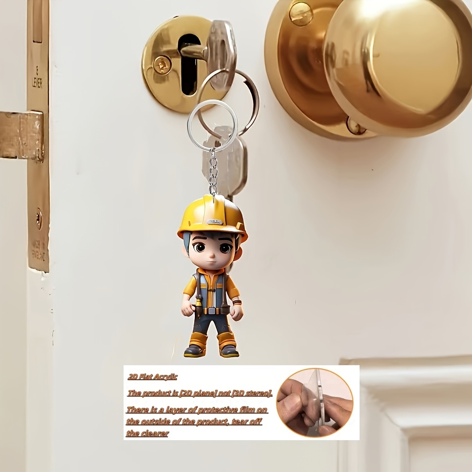 2D Düz Akrilik Oynak Anahtarlı - Heavy Equipment Key Ring incelemesi ve fiyatı