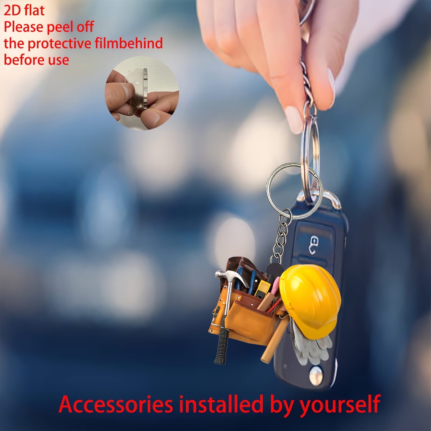 2D Yaratıcı Araç Seti Anahtarl - Heavy Equipment Key Ring incelemesi ve fiyatı