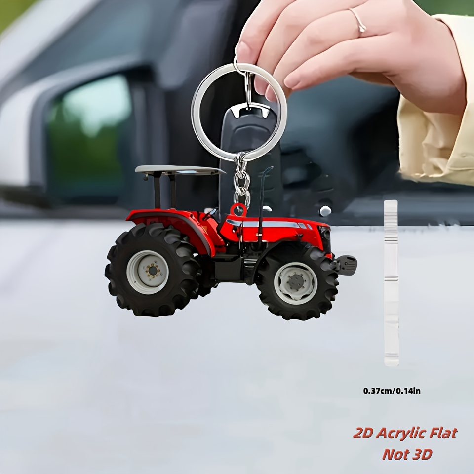 Canlı Kırmızı Traktör Anahtarl - Heavy Equipment Key Ring incelemesi ve fiyatı