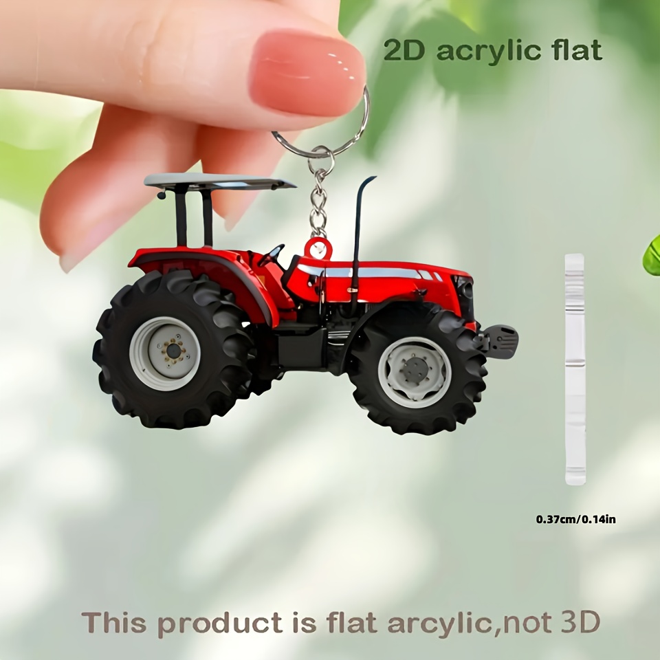 Canlı Kırmızı Traktör Anahtarl - Heavy Equipment Key Ring incelemesi ve fiyatı