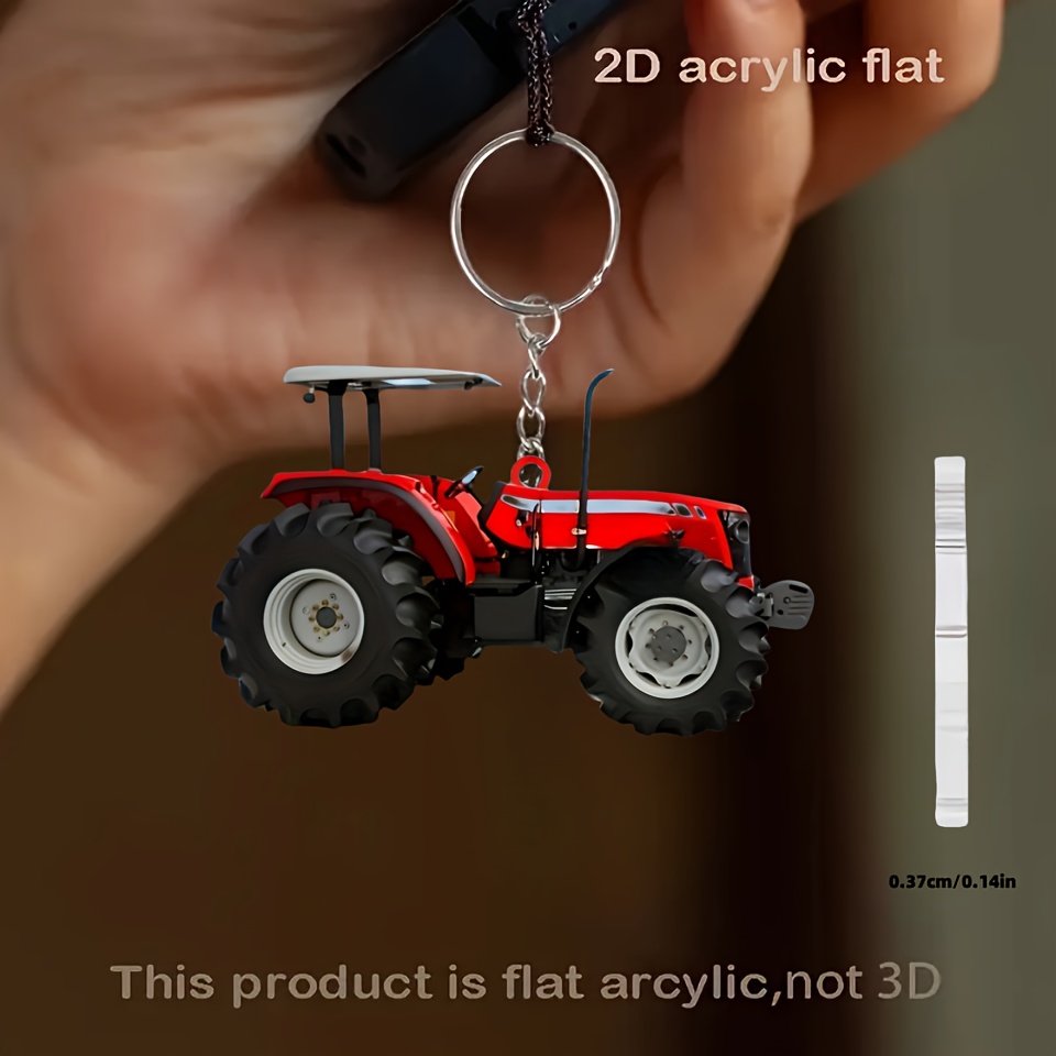 Canlı Kırmızı Traktör Anahtarl - Heavy Equipment Key Ring incelemesi ve fiyatı