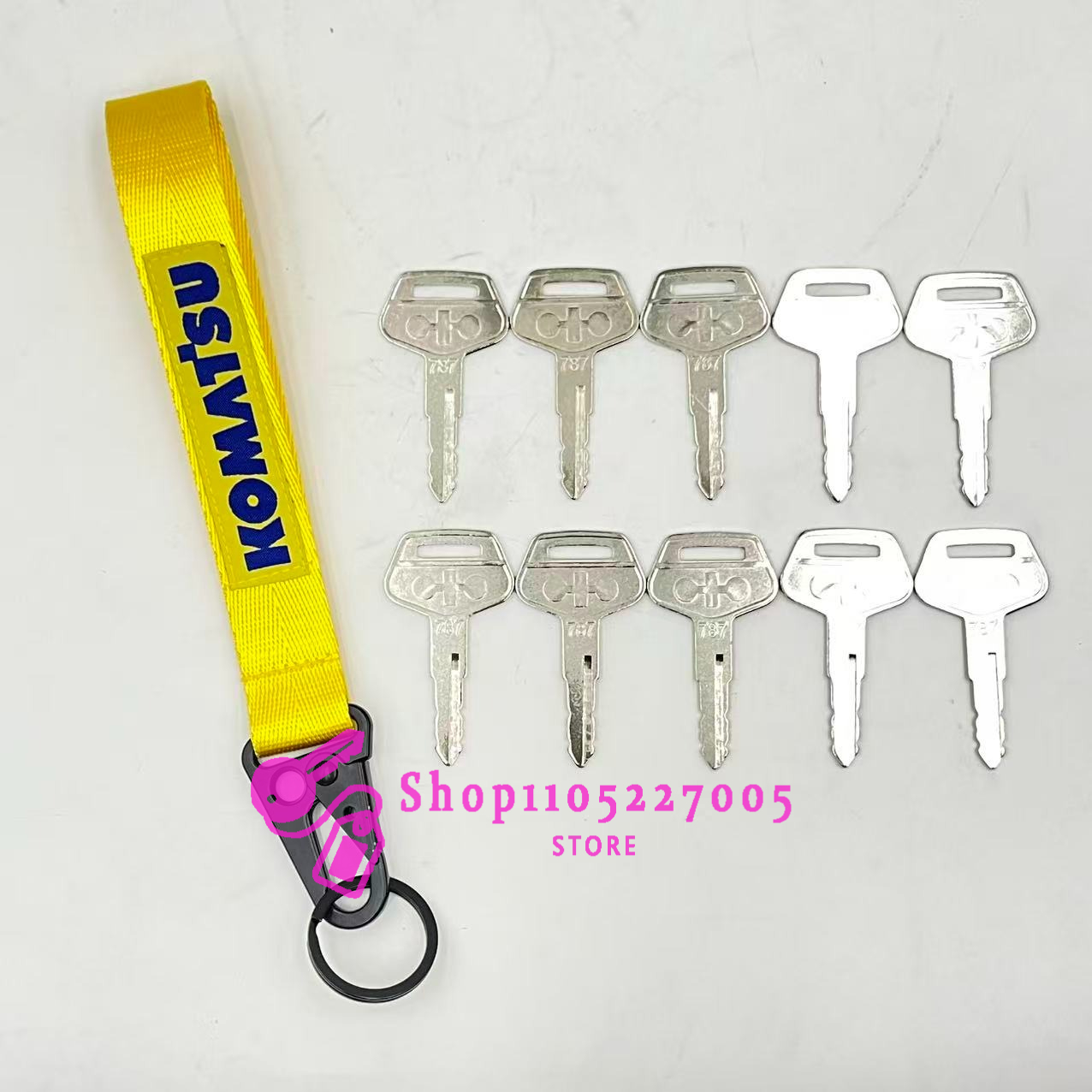 2/5/10 adet 787 anahtar Komats - Heavy Equipment Key Ring incelemesi ve fiyatı