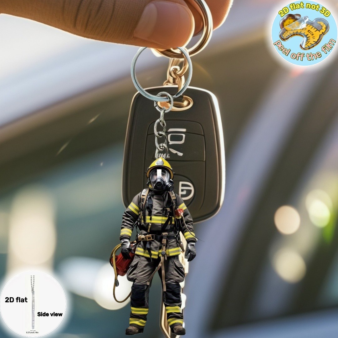 2D İtfaiyeci Savaşçı Anahtarlı - Heavy Equipment Key Ring incelemesi ve fiyatı