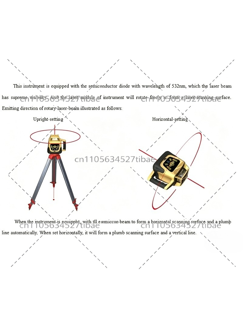 500m Menzilli Kırmızı Işınlı L - Laser Level Rotary incelemesi ve fiyatı