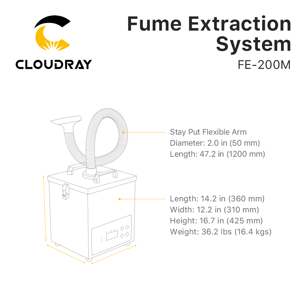 Cloudray FE-200M Hafif Hizmet  - Laser Level Rotary incelemesi ve fiyatı